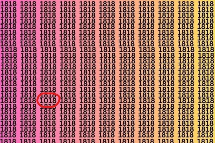 संख्या 1018 आपको इस तस्वीर में वर्टिकल देखेंगे तो आपको यह संख्या तीसरी रो में 18 वें नंबर पर दिखाई देगी. लेकिन अगर आप इसे हॉरिजॉन्टल देखेंगे तो आपको यह संख्या 18वीं लाइन में तीसरे नंबर पर दिखेगी.