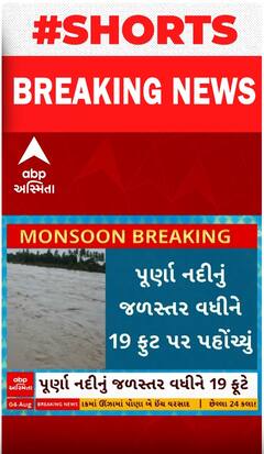 Navsari Heavy Rain | ભારે વરસાદને લઈને પૂર્ણા નદીનું જળસ્તર પહોંચ્યું 19 ફુટે, જુઓ વીડિયોમાં