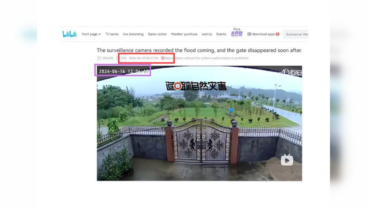 Fact Check: Timelapse Of Flash Flood In China Shared As Recent Landslides In Kerala's Wayanad