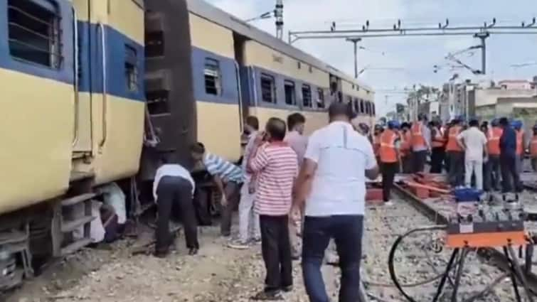 Uttar Pradesh news Delhi-Saharanpur MEMU derailed at Saharanpur Railway Station yard Naveen Kumar 2 Coaches Of Delhi-Saharanpur Passenger Train Derail At UP's Saharanpur Railway Station