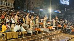 IN Pics: गंगा के जलस्तर में बढ़ोतरी, तीसरी बार बदली गई आरती की जगह, देखें तस्वीरें