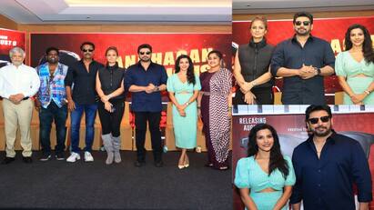 Andhagan press meet at chennai on sunday Prashanth Andhagan Press Meet: பிரசாந்துடன் 7வது படம்: அந்தகன் முன்னோட்ட விழாவில் சிம்ரன் நெகிழ்ச்சி!