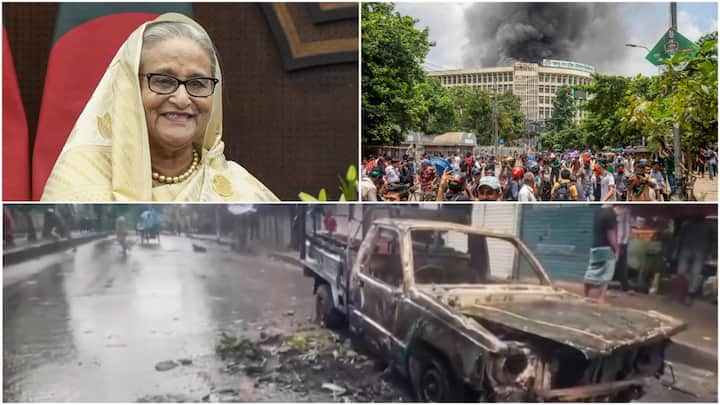 Bangladesh Prime Minister Sheikh Hasina accompanied by her sister has left the country amid fresh unrest which has killed at least 300 people. Protestors have stormed her residence 'Ganabhaban'.