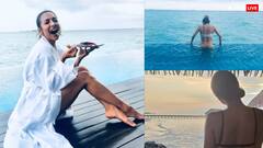 50 की उम्र में मलाइका अरोड़ा ने बिकिनी पहन ढाया कहर, पूल से सिजलिंग तस्वीरें शेयर कर इंटरनेट का बढ़ाया टेंपरेचर