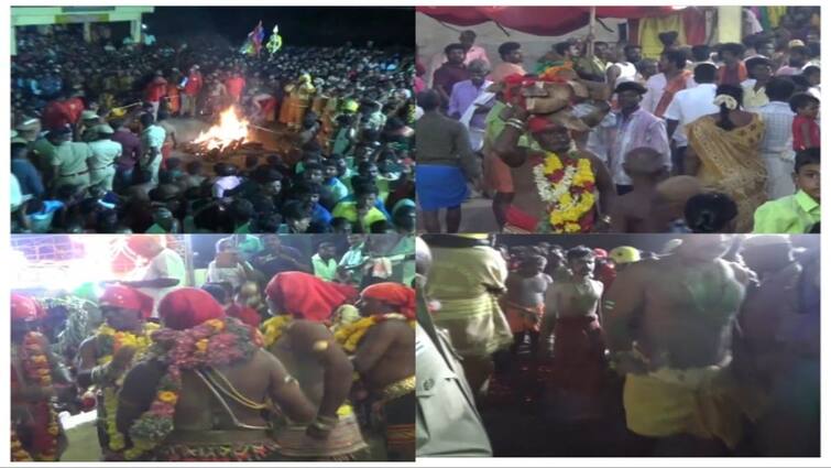 Aadi Amavasai Festival at Sorimuthu Ayyanar Temple in Tirunelveli Sorimuthu Ayyanar Temple: நெல்லை சொரிமுத்து அய்யனார் கோவிலில் பூக்குழி இறங்கிய பக்தர்கள்..! ஆடி அமாவாசை திருவிழா கோலாகலம்..!