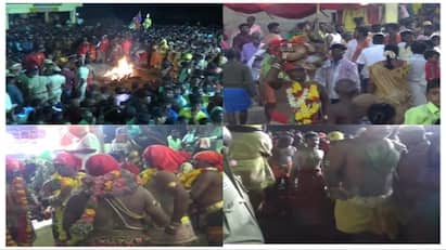 Aadi Amavasai Festival at Sorimuthu Ayyanar Temple in Tirunelveli Sorimuthu Ayyanar Temple: நெல்லை சொரிமுத்து அய்யனார் கோவிலில் பூக்குழி இறங்கிய பக்தர்கள்..! ஆடி அமாவாசை திருவிழா கோலாகலம்..!