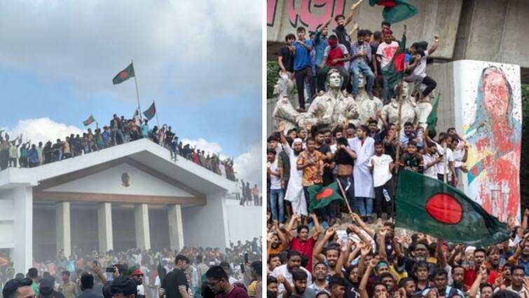 Bangladesh PM Sheikh Hasina House and Parliament Robbed by mob viral videos Bangladesh Issue: బంగ్లా ప్రధాని ఇల్లంతా లూటీ! వస్తువులన్నీ ఎత్తుకెళ్లిన నిరసన కారులు