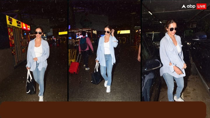 Malaika Arora Spotted At Airport: मलाइका अरोड़ा वेकेशन मनाने के लिए मालदीव गई हुई थीं. जहां पर उन्होंने खूब मस्ती की और अब एंजॉय करने के बाद वापस आ गई हैं.