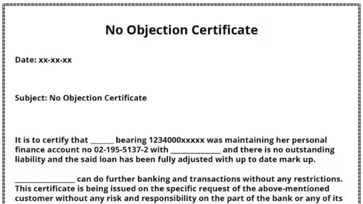 इसमें सबसे अहम दस्तावेज है एनओसी. लोन देने के बाद आपको बैंक से अनापत्ति प्रमाण पत्र लेना होगा। यह सुनिश्चित करता है कि आप पर बैंक का कुछ भी बकाया नहीं है।