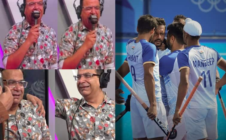 Paris Olympics 2024 Hockey Quarter Final IND vs GB Sunil Taneja Emotional Commentary Video watch: 'भारत सेमीफाइनल में जा....,' लाइव टीवी पर रो पड़े कमेंटेटर, क्वार्टर फाइनल में टीम इंडिया ने ग्रेट ब्रिटेन को पटका