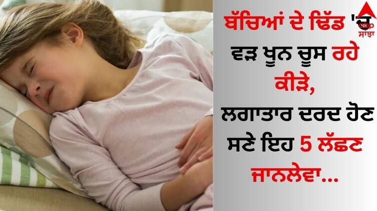 Treat Stomach Worms For Kids know about symptoms here Stomach Worms in Kids: ਬੱਚਿਆਂ ਦੇ ਢਿੱਡ 'ਚ ਵੜ ਖੂਨ ਚੂਸ ਰਹੇ ਕੀੜੇ, ਲਗਾਤਾਰ ਦਰਦ ਹੋਣ ਸਣੇ ਇਹ 5 ਲੱਛਣ ਜਾਨਲੇਵਾ