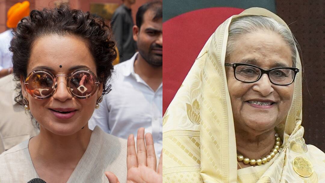 बांग्लादेश छोड़ भारत आईं शेख हसीना तो कंगना रनौत बोलीं- 'मुस्लिम देशों में अब...' Kangana Ranaut BJP MP expressed happiness over Sheikh Hasina leaving Bangladesh and coming to India बांग्लादेश छोड़ भारत आईं शेख हसीना तो कंगना रनौत बोलीं- 'मुस्लिम देशों में अब...'