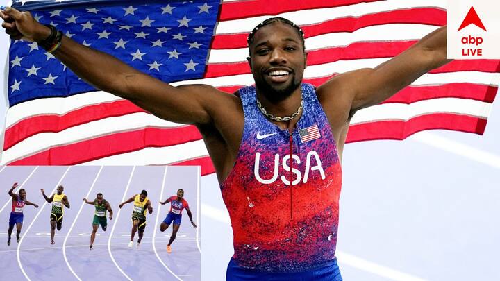 Paris Olympics 2024 Noah Lyles : রুপো জয়ী জামাইকার কিশানে থম্পসন ও লাইলস দুজনেই ১০০ মিটার দৌড় শেষ করেছিলেন ৯.৭৯ সেকেন্ড সময়ে। কিন্তু এরপরও আমেরিকার স্প্রিন্টারকেই সোনাজয়ী হিসেবে বেছে নেওয়া হয়।