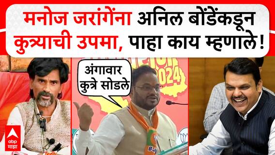 Anil Bonde on Manoj Jarange : मनोज जरांगेंना अनिल बोंडेंकडून कुत्र्याची उपमा, पाहा काय म्हणाले