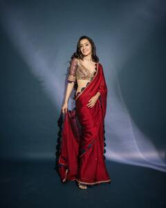 Shraddha Kapoor’s Red Saree Is The Perfect Outfit For Making Bold Statement, Check Out All Pics