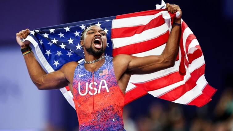 American Athletes Noah Lyles Win Gold Medal In Mens 100 Meter Race Paris Olympics 2024 Latest Sports News Paris Olympics 2024: अस्थमा, एलर्जी और डिप्रेशन... लेकिन नहीं मानी हार, रफ्तार के सौदागर ने जीता गोल्ड