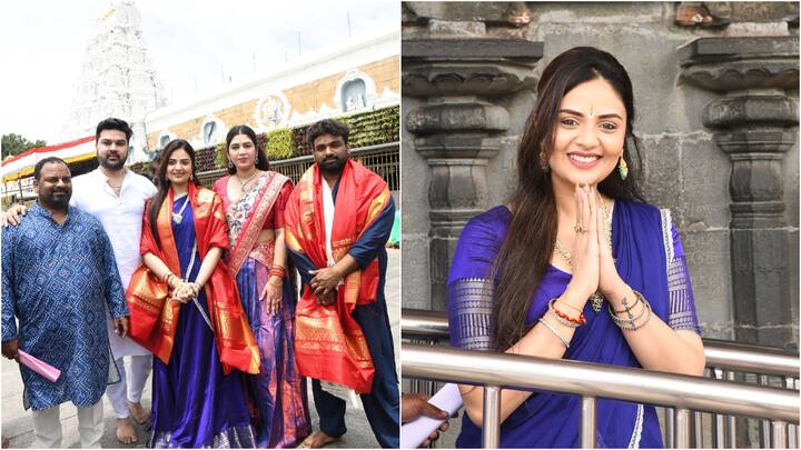 Sreemukhi Visits Tirupati: ప్రముఖ యాంకర్‌ శ్రీముఖీ తిరుమల శ్రీవారిని దర్శించుకుంది. తాజాగా ఇందుకు సంబంధించిన ఫోటోలను షేర్‌ చేసింది.