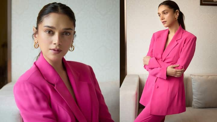 Aditi Rao Hydari Latest Photos : హీరోయిన్ అదితీ రావు హైదరీ తన లేటెస్ట్ ఫోటోలను ఇన్​స్టాలో షేర్ చేసింది. పింక్ కలర్ డ్రెస్​లో అందంగా ముస్తాబైంది ఈ బ్యూటీ.