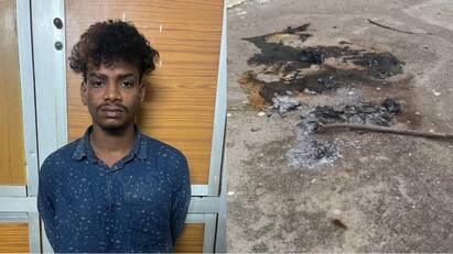 The person who threw petrol bomb at Edappadi police station was arrested. Petrol Bomb Attack: எடப்பாடி காவல்நிலையத்தில் பெட்ரோல் குண்டு வீசிய நபர் அதிரடி கைது.