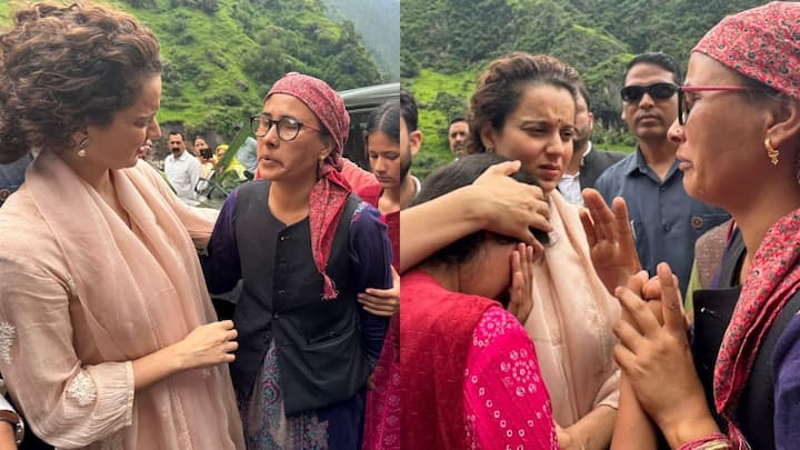 Kangana Ranaut News: हिमाचल प्रदेश में 31 जुलाई की रात को कुल्लू में बादल फटा था. इस घटना के छह दिन बाद बीजेपी सांसद कंगना रनौत ने यहां का दौरा किया.