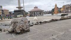 नाशिकच्या पुराची भयंकर प्रचिती, गोदाघाटावर भलेमोठे दगड आले वाहून, पाहा PHOTOS