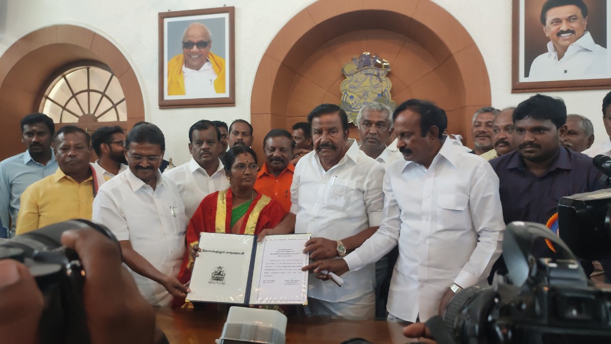 Coimbatore Mayor :கோவை மக்களுக்கு என்ன திட்டங்களை செயல்படுத்துவீர்கள்? - புதிய மேயர் அளித்த பதில் என்ன?