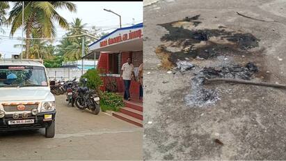 Petrol bomb attack at Edappadi police station...Shock in Salem. Petrol Bomb Attack: எடப்பாடி காவல் நிலையத்தில் பெட்ரோல் குண்டு வீச்சு  சேலத்தில் பரபரப்பு..!