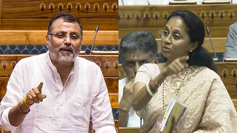 Nishikant Dubey said in Lok Sabha that Priyanka Gandhi attended ambani wedding Congress NCP Supriya Sule says lie निशिकांत दुबे ने संसद में प्रियंका गांधी को लेकर ऐसा क्या कहा, जो कांग्रेस के साथ NCP की सुप्रिया सुले भी भड़की?