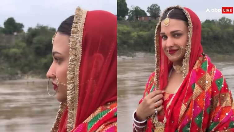 After Asim Riaz Breakup Himanshi Khurana Decks Up As A Bride Months 'वो जहर देता तो...', आसिम रियाज से ब्रेकअप के कुछ महीनों बाद 'दुल्हन' बनीं हिमांशी खुराना