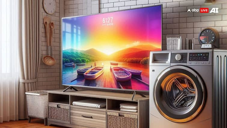 Smart TV Washing machine cheapest deal on amazon great freedom festival sale flipkart flagship sale check details 6 हजार में स्मार्ट टीवी, 7 हजार रुपये में वॉशिंग मशीन खरीदने का मौका, यहां मिल रही बंपर डील