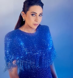 Karisma Kapoor Stuns In A Breathtaking Fringe Blue Gown, Check Out All Pics