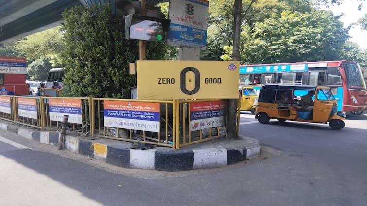Zero is Good in Chennai Meaning No Accident Chennai Traffic Police TNN Zero is good Meaning:  'ஜீரோ இஸ் குட்' அப்படினா என்ன தெரியுமா ? - அட இது சூப்பரா இருக்கே...!