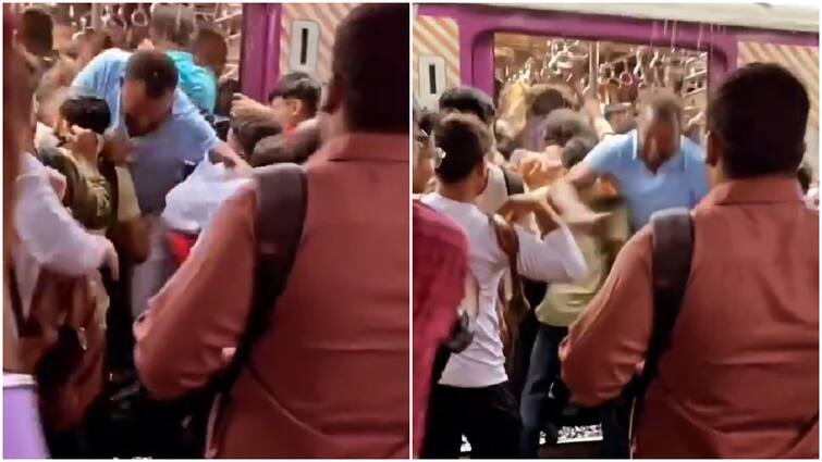 Mumbai Local Trains Man Struggles To Exit Train Viral Video 'Need Commando Training To Travel In Mumbai Local': Man's Struggle To Exit Train Caught In Viral Video