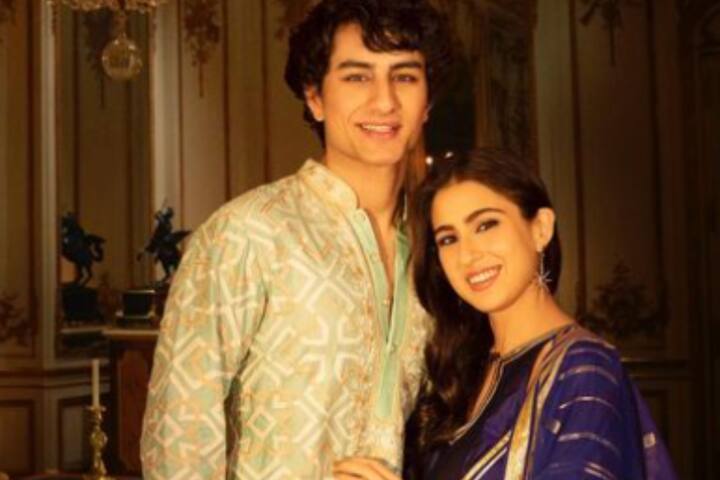 सारा अली खान और इब्राहिम की तरह दिखने के लिए भाई व्हाइट कुर्ते पजामे के साथ बहन ब्लू कलर का अनारकली सूट पहन सकती हैं.