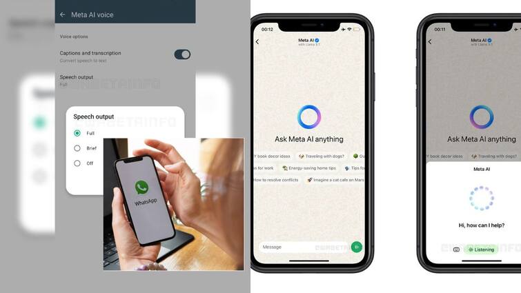 WhatsApp may soon allow users to manage Meta AI's voice: Everything we know so far WhatsApp Update:  வாட்ஸ் அப்பில் அறிமுகமாகிறது மெட்டா AI வாய்ஸ் வசதி.. மக்களே இதை கவனிங்க முதல்ல..
