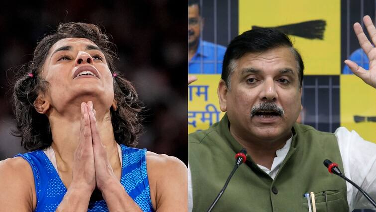 Vinesh Phogat disqualified from Olympic 2024: AAP Leader Sanjay Singh Reaction विनेश फोगाट अयोग्य हुईं घोषित तो संजय सिंह बोले, '...तो ओलंपिक का बहिष्कार करें'