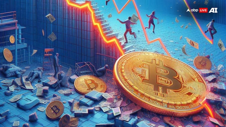 Cryptocurrency Price Fall on US recession fears bitcoin loses 220 billion dollar in mcap Bitcoin Fall: नहीं थम रहा क्रिप्टोकरेंसी में गिरावट का तूफान, बिटकॉइन के निवेशकों को 220 बिलियन डॉलर का नुकसान