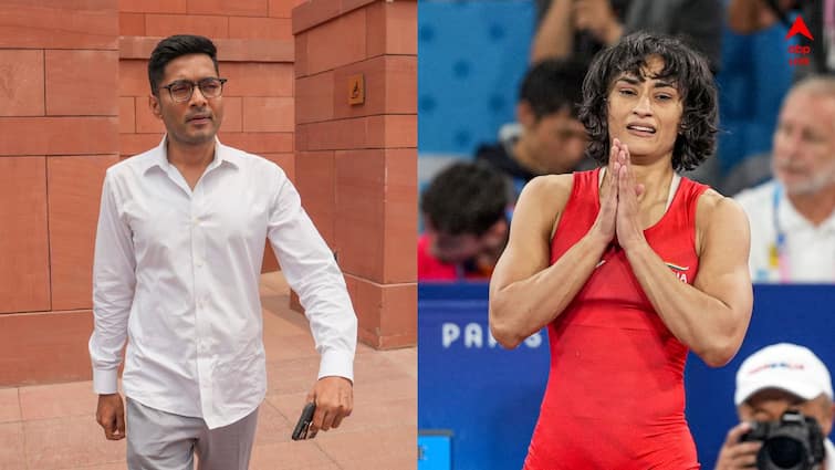 Abhishek Banerjee asks for Bharat Ratna or Rajya Sabha seat for Vinesh Phogat Paris Olympics 2024 Abhishek Banerjee on Vinesh Phogat: 'ভারতরত্ন বা রাজ্যসভায় সিট দেওয়া হোক ওঁকে', বিনেশ ফোগতের হয়ে ব্যাট ধরলেন অভিষেক বন্দোপাধ্যায়