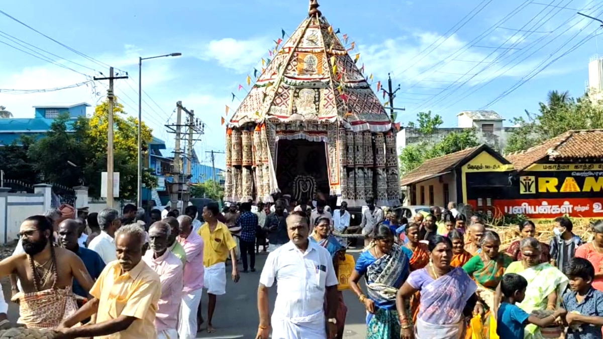 Aadi Pooram 2024: கோலாகலமாக நடைபெற்ற திருக்கடையூர் கோயில் திருத்தேரோட்டம்..!