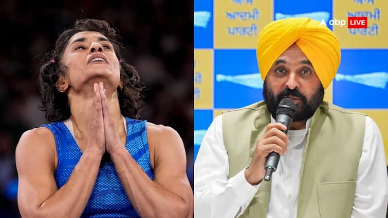 Vinesh Phogat Disqualified From Paris Olympic 2024 CM Bhagwant Mann will visit her house Vinesh Phogat Disqualified: 'बाल ही कटवा देतीं अगर...', विनेश फोगाट के परिवार से मुलाकात के दौरान बोले सीएम भगवंत मान