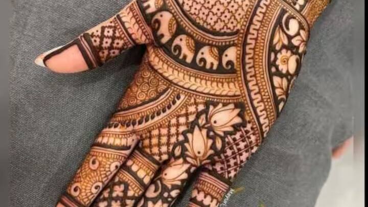 ਜੇਕਰ ਤੁਸੀਂ ਆਪਣੇ ਹੱਥਾਂ 'ਤੇ ਭਰਵਾਂ ਮਹਿੰਦੀ ਡਿਜ਼ਾਈਨ ਪਸੰਦ ਕਰਦੇ ਹੋ, ਤਾਂ ਤੁਸੀਂ ਇਸ ਹਰਿਆਲੀ ਤੀਜ 'ਤੇ ਇਸ ਵਿਸ਼ੇਸ਼ ਮਹਿੰਦੀ ਡਿਜ਼ਾਈਨ ਨੂੰ ਅਜ਼ਮਾ ਸਕਦੇ ਹੋ।