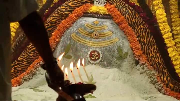 शृंगार में महादेव के भस्म दर्शन के लिए बड़ी संख्या में श्रद्धालु उमड़ पड़े।