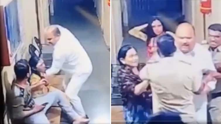 Maharashtra Buldana news BJP leader slaps woman in police station Maharashtra BJP Leader Beats Woman Inside Police Station In Buldana: Caught On Camera