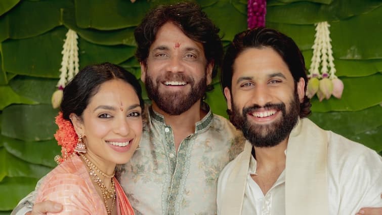 Naga Chaitanya And Sobhita Dhulipala Are Engaged Nagarjuna Shares First Pics Naga Chaitanya And Sobhita Dhulipala Are Engaged, Nagarjuna Blesses The Couple. See First Pics