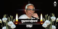 দলীয় পতাকা, ফুলে শেষ শ্রদ্ধা, পিস ওয়ার্ল্ডে শায়িত প্রাক্তন মুখ্যমন্ত্রী বুদ্ধদেব ভট্টাচার্যের মরদেহ