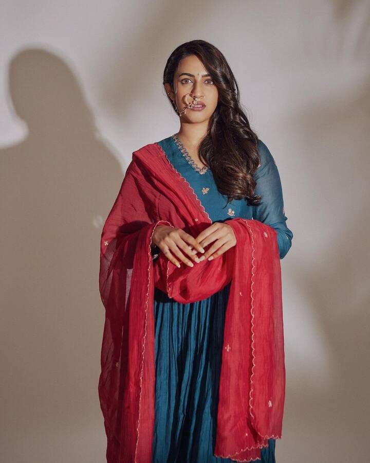 హీరోయిన్​గా కంటే ముందు యాంకర్​గా కెరీర్​ను ప్రారంభించింది. అనంతరం వెబ్​ సిరీస్​లు చేస్తూ.. ఆ సమయంలోనే పింక్ ఎలిఫెంట్స్​ ప్రొడక్షన్​ను ప్రారంభించింది.(Images Source : Instagram/Niharika Konidela)