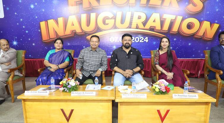Vels University 2024 Induction Ceremony  Gopinath as Special Guest Vels University : சிறப்பு விருந்தினராக கோபிநாத்.. சிறப்பாக நடந்த வேல்ஸ் பல்கலைக்கழகத்தின் 2024 மாணவர் சேர்க்கை தொடக்க விழா..