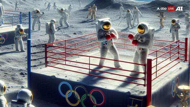 बॉक्सिंग की रिंग में अपने दो बॉक्सर्स को लड़ते हुए देखा है. लेकिन कभी आपने सोचा है चांद पर बॉक्सिंग की रिंग कैसी होगी. नहीं.... तो फिर देख लीजिए कैसे स्पेस सूट में बॉक्सिंग की जाएगी.