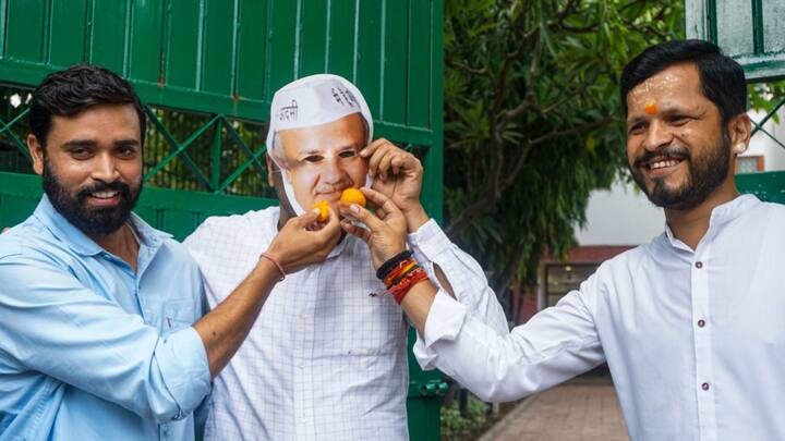 Supporters too rejoiced and celebrated as the former Deputy CM was granted bail. (Image Source: PTI)