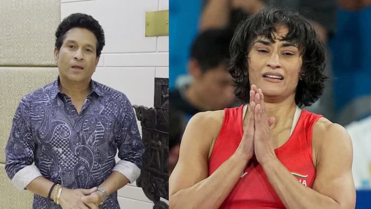 sachin tendulkar reaction on vinesh phogat disqualification says sometimes rules needs to be reconsidered waiting cas verdict Vinesh Phogat: विनेश के सपोर्ट में उतरे सचिन तेंदुलकर, नियमों में ढूंढ निकाली गलती; बोले - ये क्या बकवास...